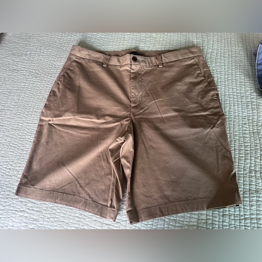 Banana Republic Tan Flat Front Shorts Timeless Design